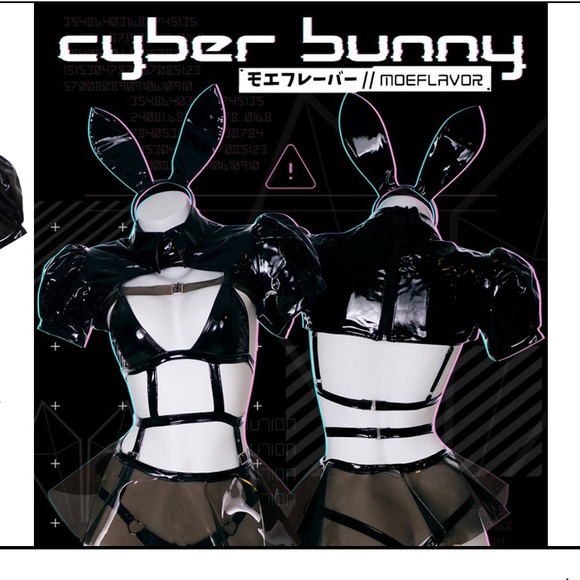 🖤PVC Cosplay Cyber Bunny Outfit🖤 - Picture 1 of 3